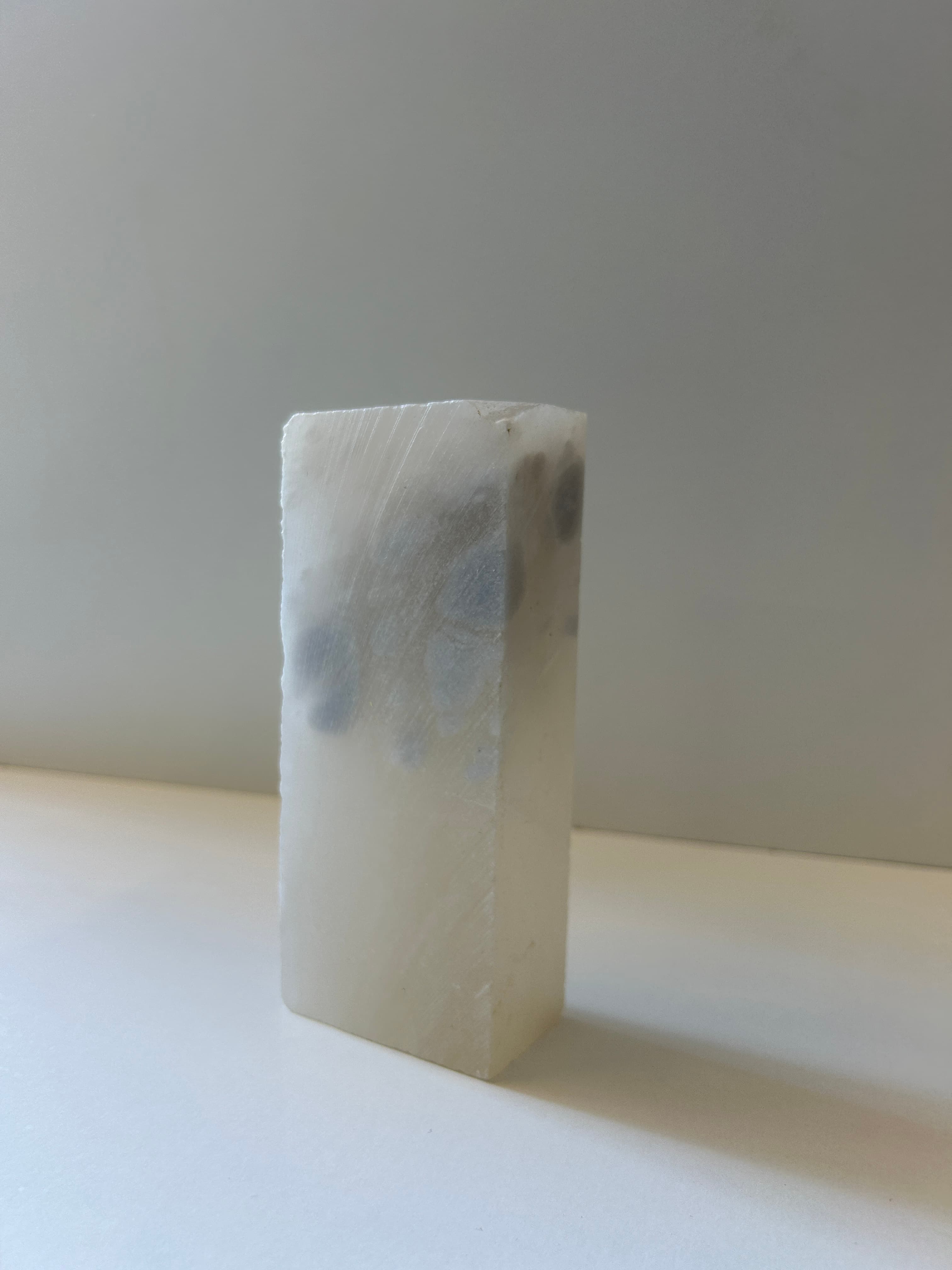 Blue alabaster stone 15x6x3,5 cm (3 units)