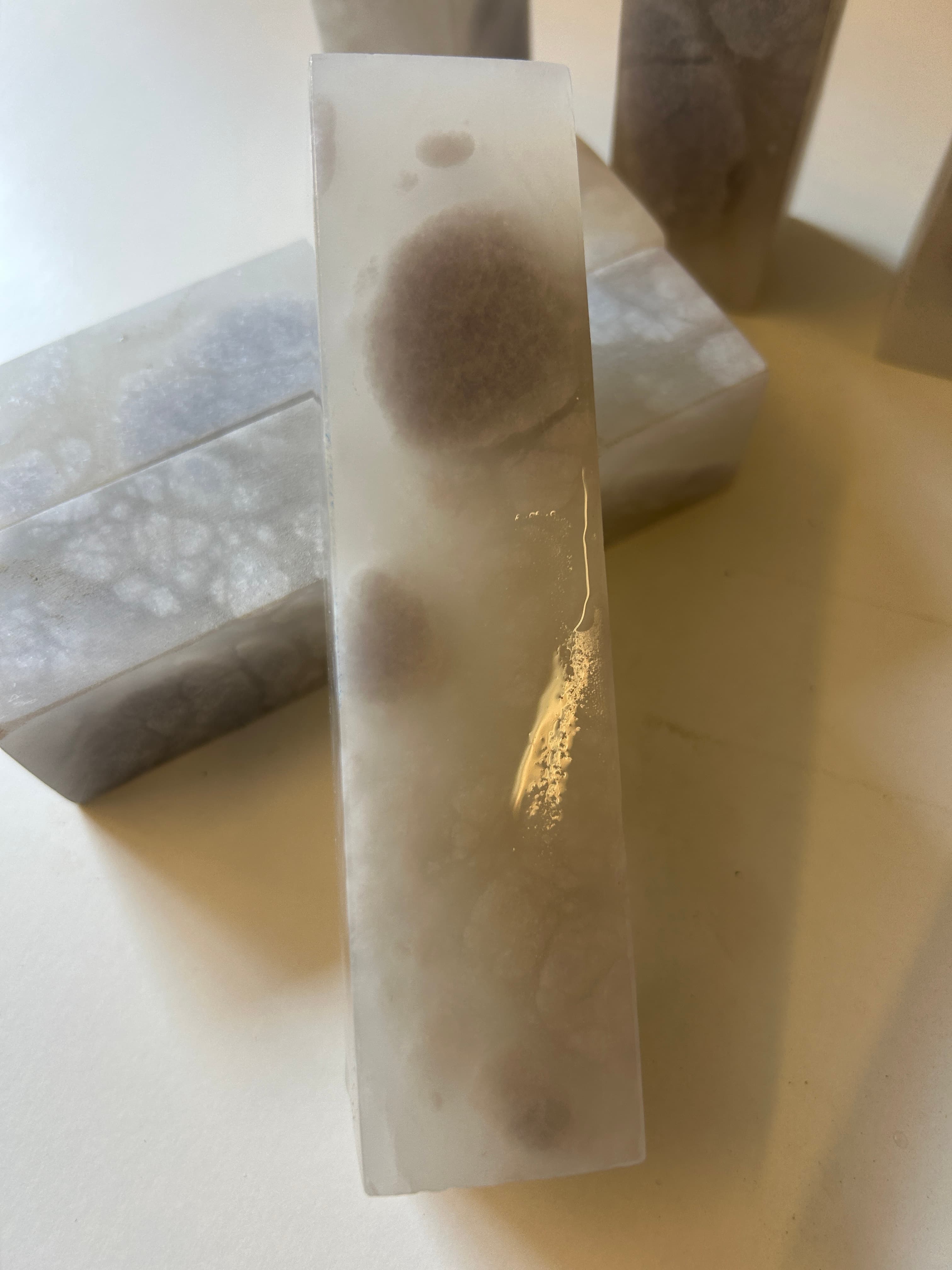 Blue alabaster stone 14,5x3,5 x 3,5 cm (7 units) - Image 2